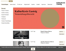 Tablet Screenshot of kulturkreis-gasteig.de